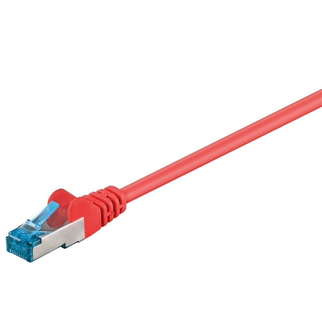 Netværkskabel CAT 6A, S/FTP (PiMF), rød, 0,25 m