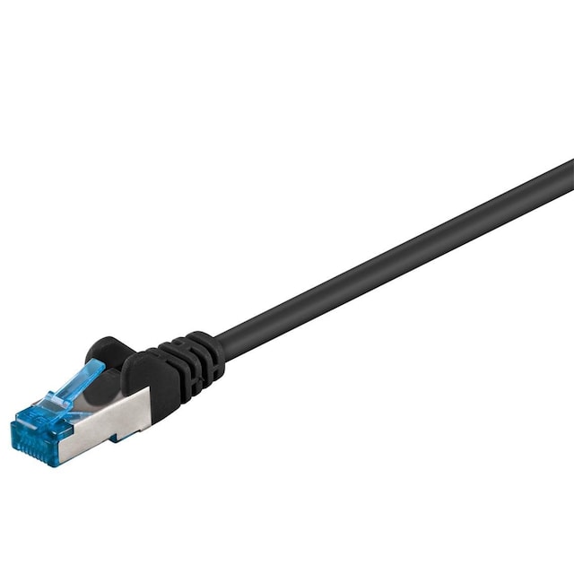 Netværkskabel CAT 6A, S/FTP (PiMF), sort, 15 m