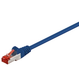 Goobay Netværkskabel CAT 6, S/FTP (PiMF), blå, 0,5 m