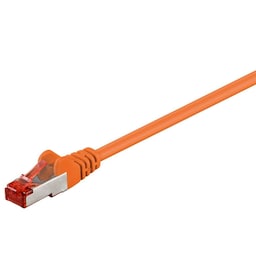 Goobay 95582 CAT 6 patchkabel S/FTP (PiMF), orange, 1,5 m Goobay