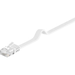 Goobay CAT 5e Fladt patchkabel, U/UTP, hvid