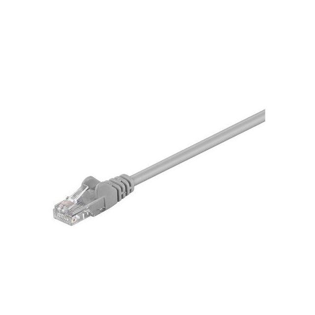 Goobay CAT 5e patchkabel, U/UTP RJ45 han (8P8C), RJ45 han (8P8C), 10 m, grå