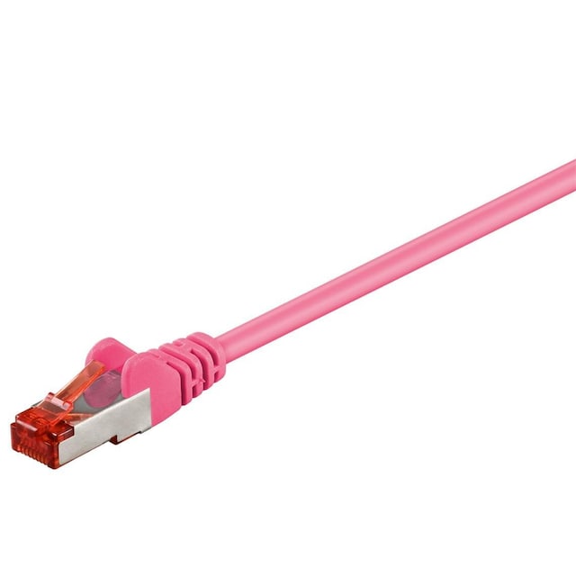 Goobay Netværkskabel CAT 6, S/FTP (PiMF), magenta, 15 m