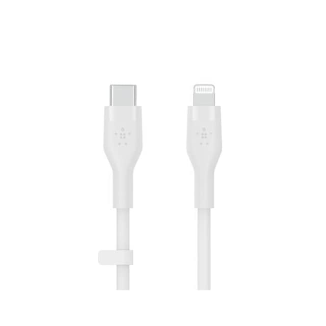 BOOST CHARGE USB-C to LTG Silicon 2m, White