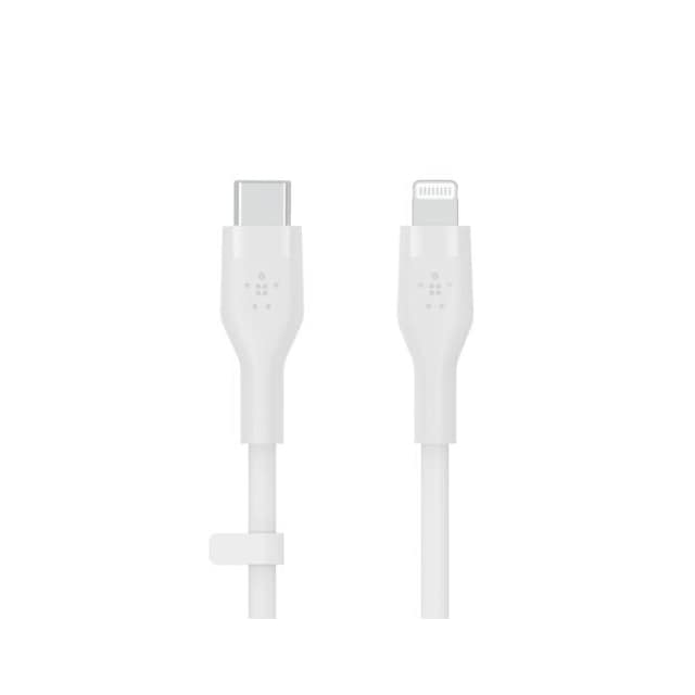 BOOST CHARGE USB-C til LTG Silicon 1m, Hvid