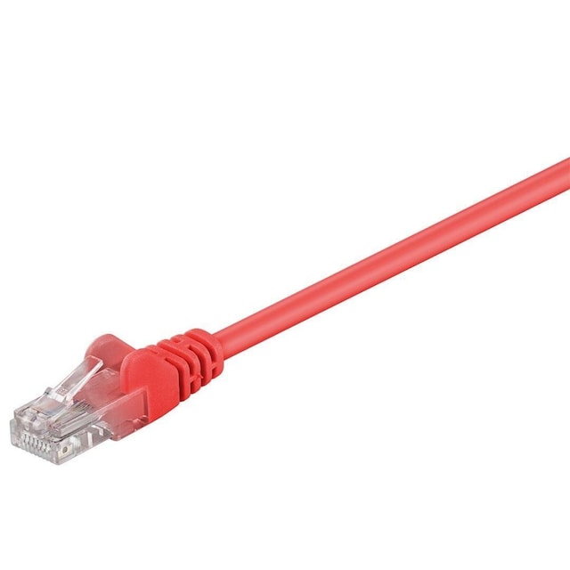 Goobay CAT 5e patchkabel, U/UTP 68369 3 m, Rød