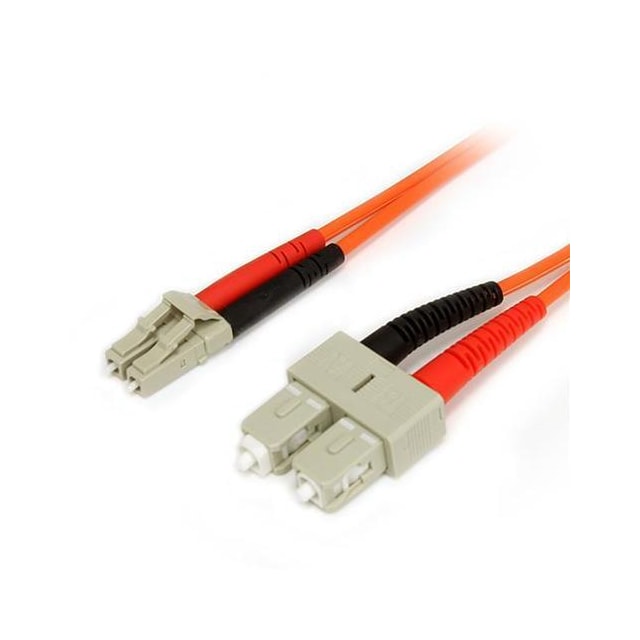 StarTech.com 1 m 62,5/125 multiläges Duplex-fiberpatchkabel LC - SC, 1 m, OM1, LC, SC