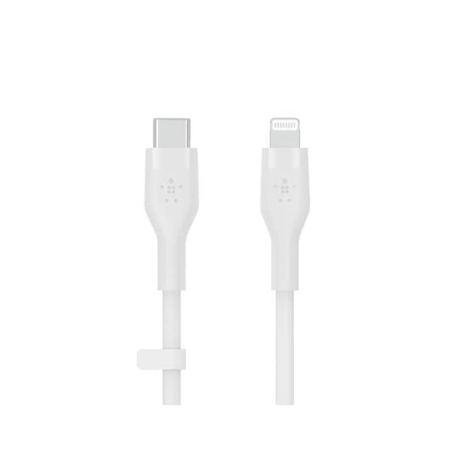 BOOST CHARGE USB-C til LTG Silicon 3m, Hvid