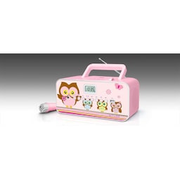 Muse M-29KP Pink/Image, 30 W, Bærbar radio CD/MP3-afspiller med USB,