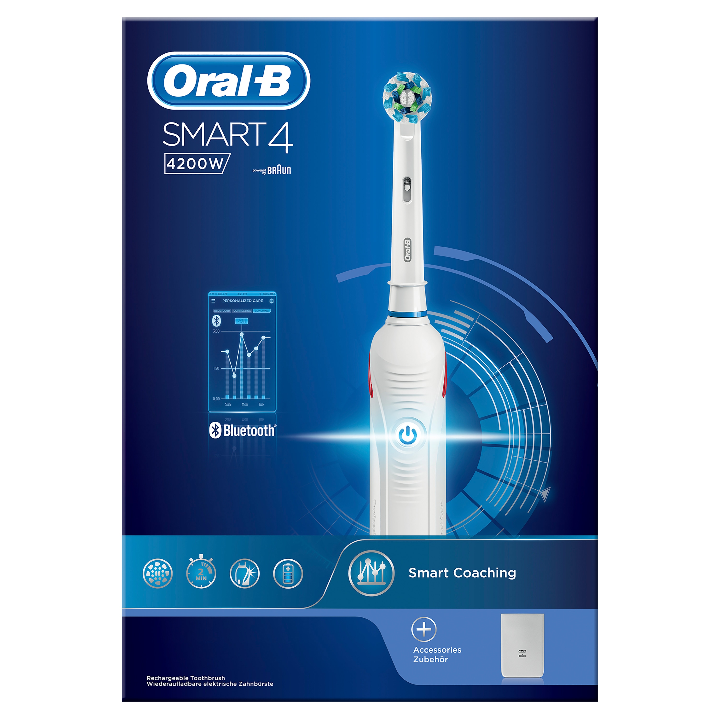 Oral-B Smart 4 elektrisk tandbørste 4200W - Tandbørster & tilbehør -  Elgiganten