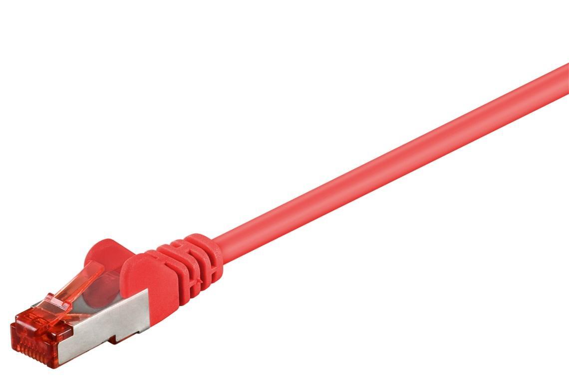 Netværkskabel CAT 6, S/FTP (PiMF), rød, 20 m | Elgiganten