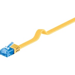 Goobay Flad netværkskabel CAT 6A, U/UTP, gul