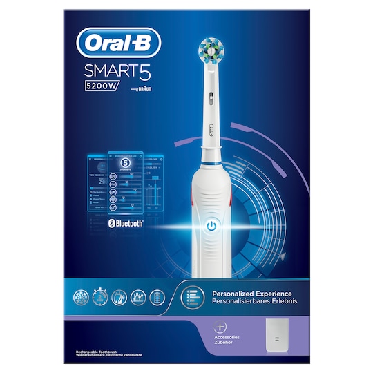 Oral-B Smart 5 elektrisk tandbørste 5200W | Elgiganten