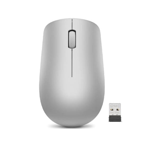 Lenovo trådløs mus 530 optisk mus, platingrå, 2,4 GHz trådløs via Nano USB