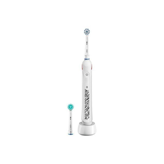 Oral-B Tandbørste Teen Genopladelig, For børn, Driftstid 2 min, Antal børstehoveder inkluderet 2, Antal tænder børstningstilstande 1, Hvid