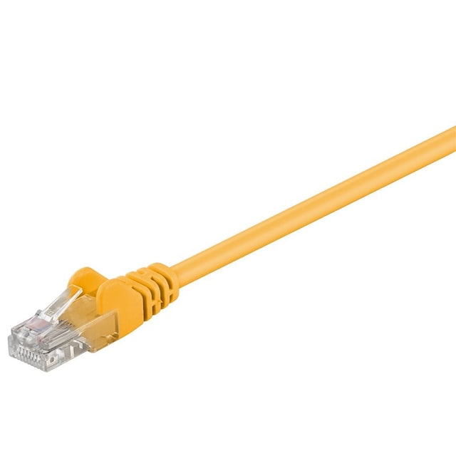 Goobay Netværkskabel CAT 5e, U/UTP, gul, 1 m