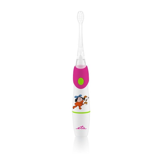 ETA For kids Sonetic 0710 90010 Sonic tandbørste, hvid/ pink, Sonic teknologi, 2, Antal medfølgende børstehoveder 2