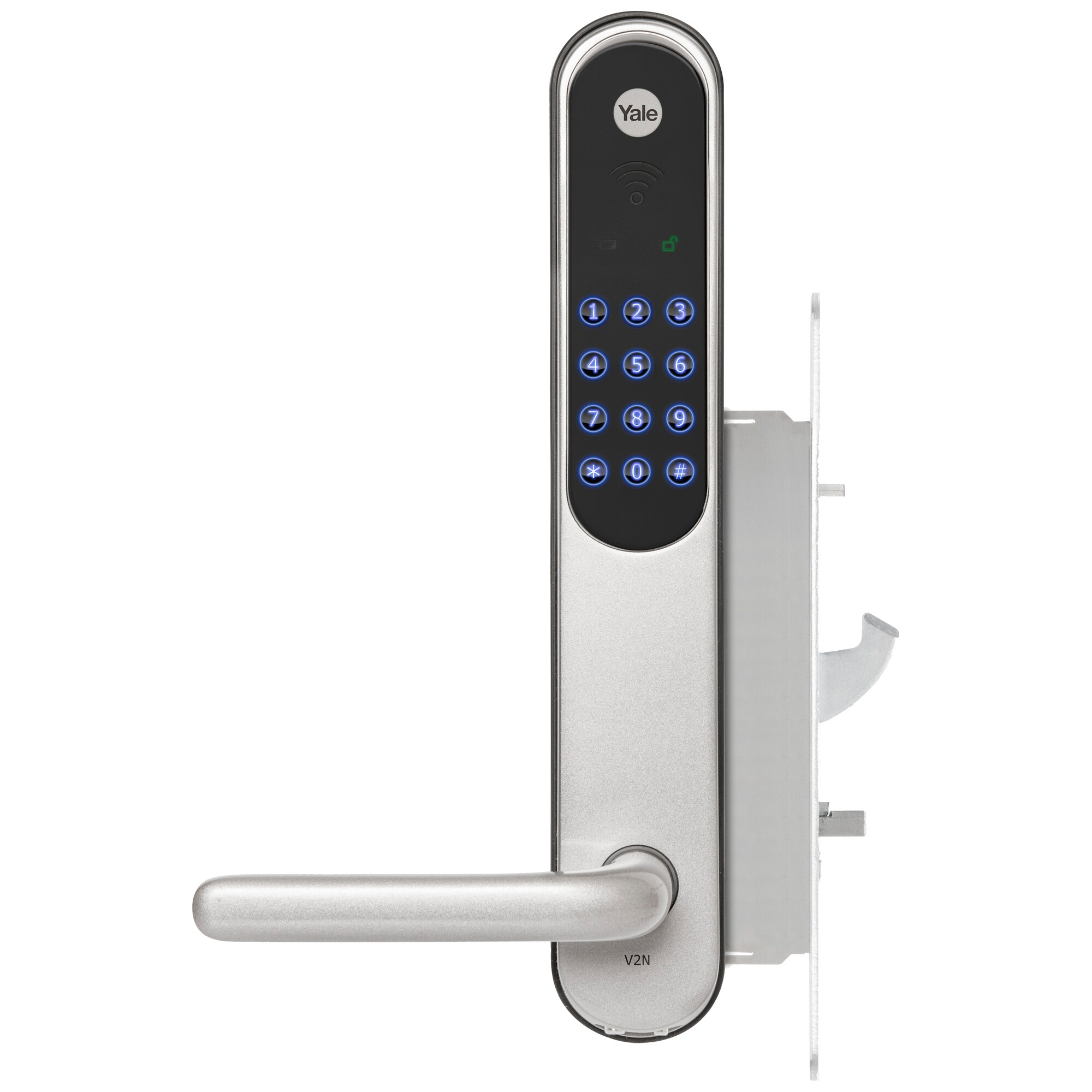 Yale Doorman V2N digital lås (sølv) - Alle smarte produkter ...