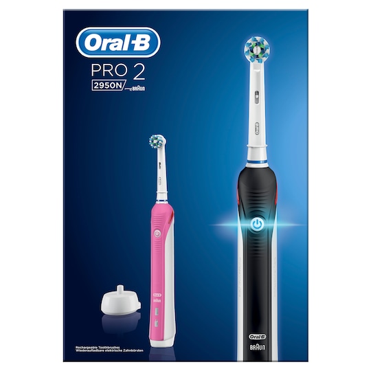 Oral-B PRO2 tandbørste (2stk.) 2950N | Elgiganten