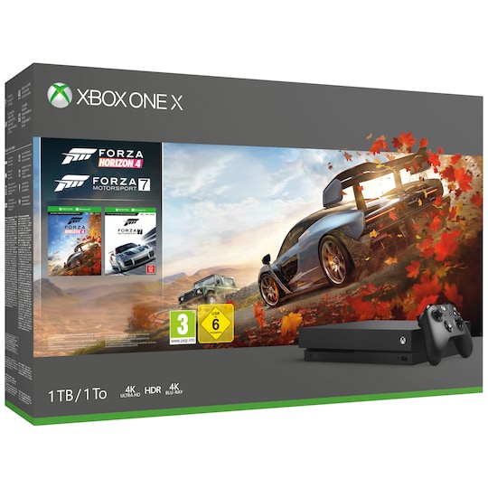 Xbox One X 1 TB: FH4 og FM7 spil-bundle | Elgiganten
