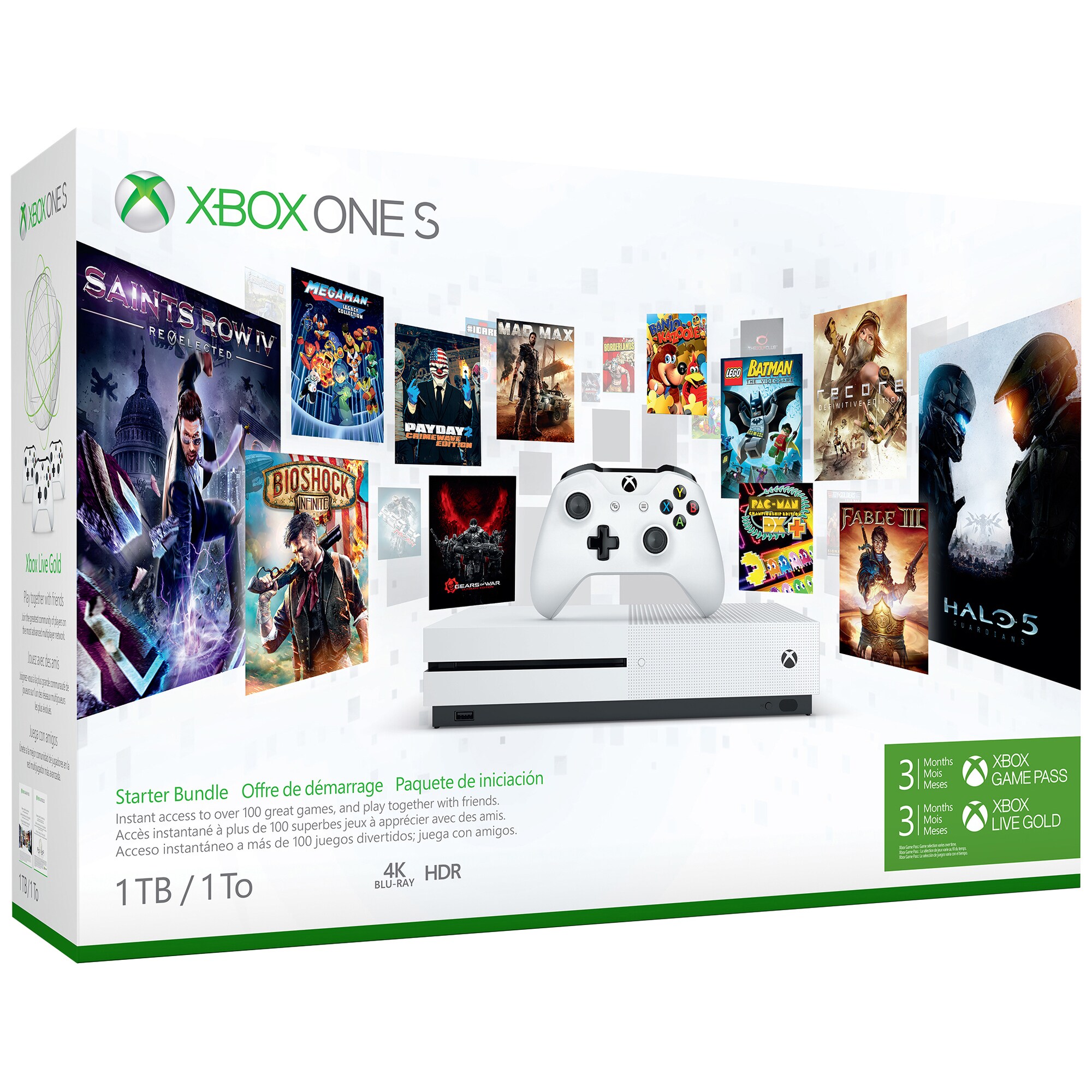 Xbox One S 1 TB: Starter bundle (hvid) | Elgiganten