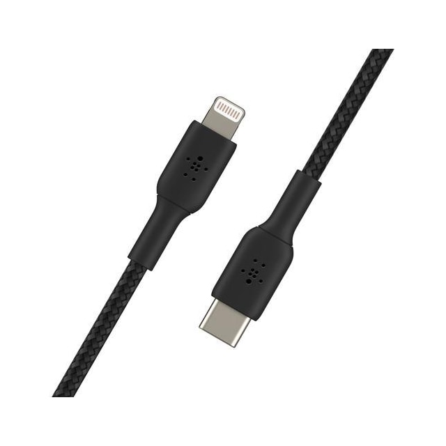 Belkin USB-C to Lightning Braided, Black (1m)