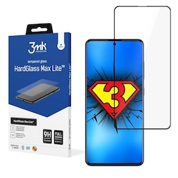 3MK HardGlass Max Samsung, Samsung Galaxy A51, 3D -glas, sort, hærdet glasbeskytter