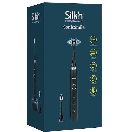 Silk'n Sonic Smile elektrisk tandbørste SS1PEUZ001 (sort) | Elgiganten