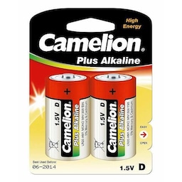 Camelion D/LR20, Plus Alkaline, 2 stk.