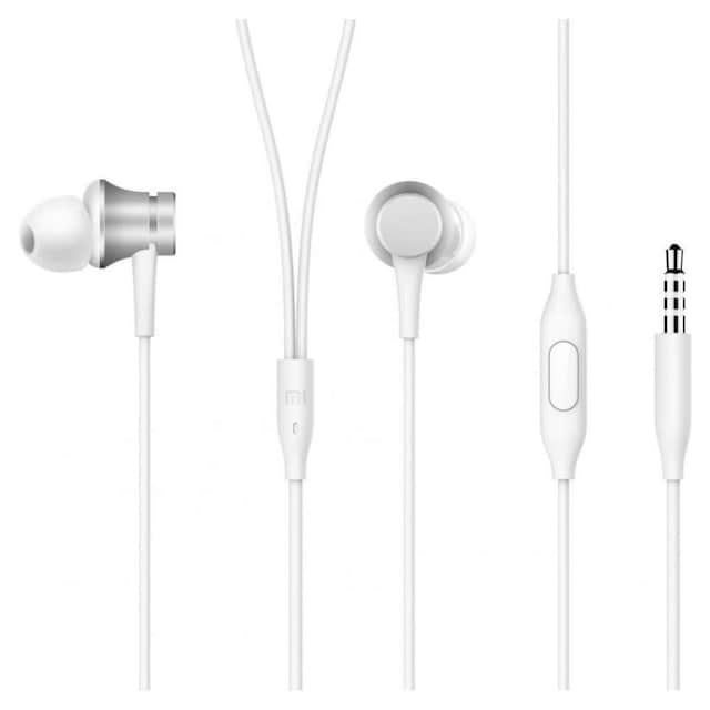 Xiaomi Mi In-Ear Hovedtelefoner Basic ZBW4355TY 3,5 mm, Sølv, Indbygget mikrofon