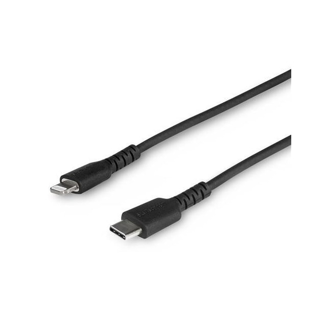 StarTech.com 1m tålig, svart USB-C till Blixtkabel - Hård, tålig aramifiber U