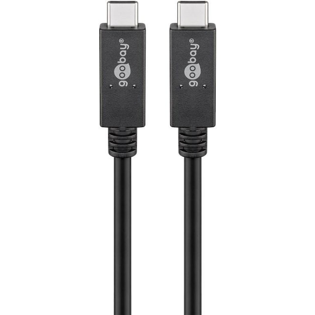 Goobay USB-C™-kabel USB 3.2 Gen 2x2, USB-PD, 5A, 0,5 m, sort