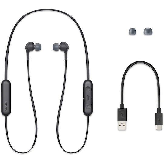 Sony hovedtelefoner WI-XB400B EXTRA BASS In-ear, Mikrofon, Sort | Elgiganten