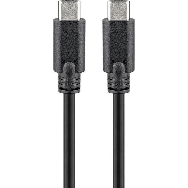 Goobay 67976 USB-C 3.1 generation 1-kabel, sort, 1m