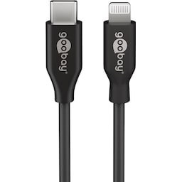 Goobay 39447 Lightning-USB-C â„¢ USB-opladnings- og synkroniseringskabel Goobay USB C, Apple Lightnin-han (8-benet)