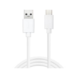 USB-C til USB-A 2.0 Kabelsparer, hvid (1m)