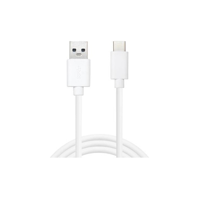 USB-C til USB-A 2.0 Kabelsparer, hvid (1m)