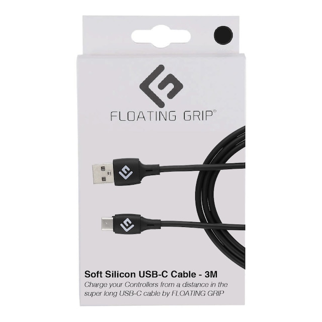 FLOATING GRIP 3M SILICONE USB-C CABLE (BLACK)