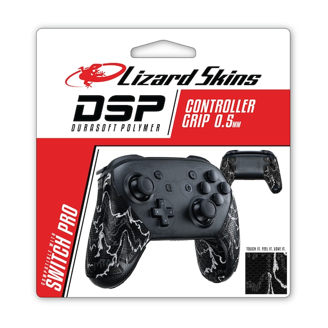 LIZARD SKINS DSP CONTROLLER GRIP FOR SWITCH PRO-BLACK CAMO