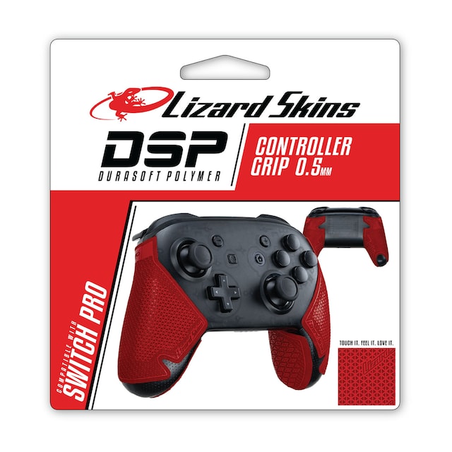 LIZARD SKINS DSP CONTROLLER GRIP FOR SWITCH PRO-CRIMSON RED