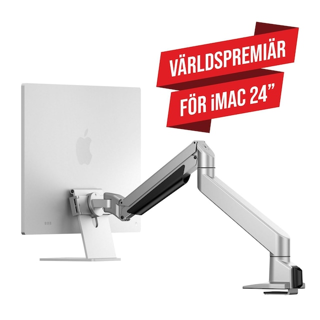 Multibrackets VESA Gas Lift Arm iMac Silver - - Monteringssæt (ledarm, bordklemmemontering) til iMac 24"".