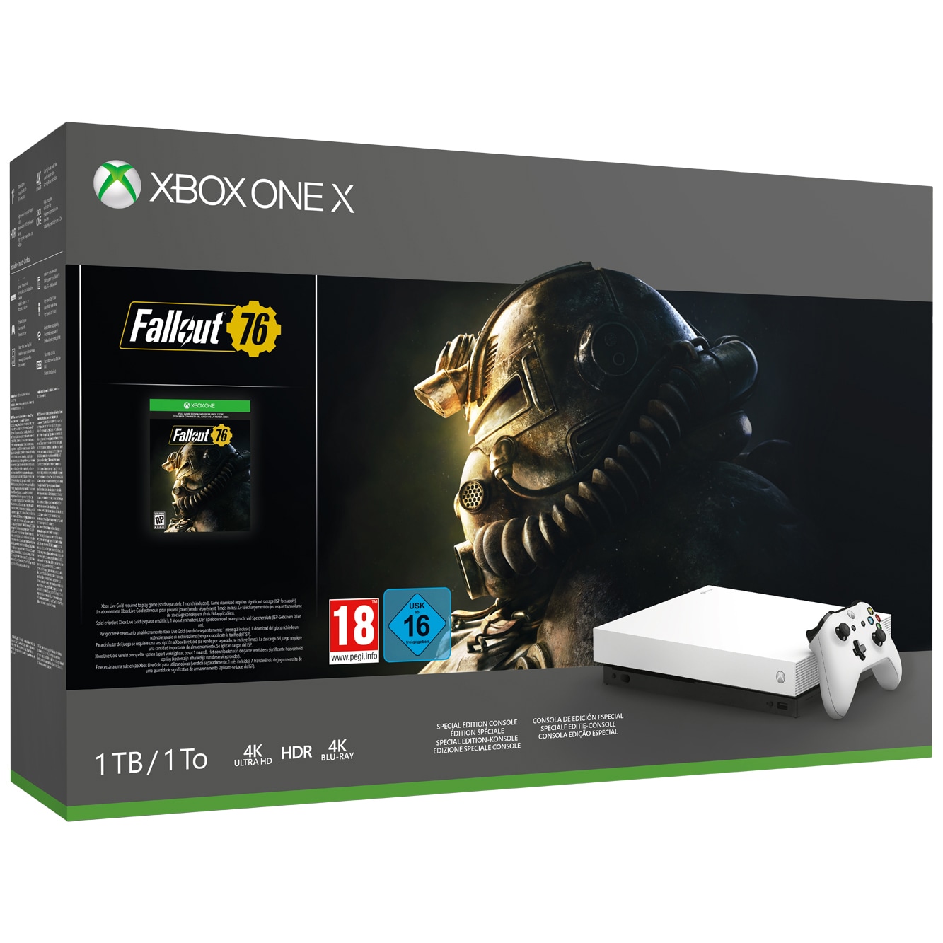 Xbox One X 1 TB: Fallout 76 bundle (hvid) | Elgiganten