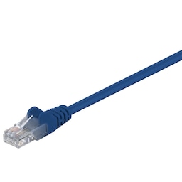 Goobay Netværkskabel CAT 5e, U/UTP, blå, 0,25 m