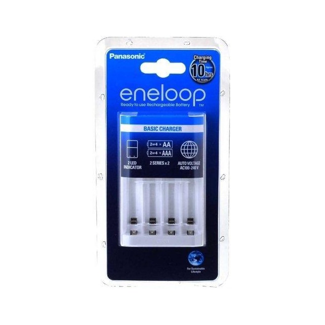 Panasonic eneloop Basic batterioplader 2 eller 4 AA/AAA