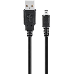 Goobay USB 2.0 Hi-Speed-kabel, sort