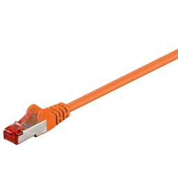 Patchkabel CAT 6, S/FTP (PiMF), orange, 0,5 m