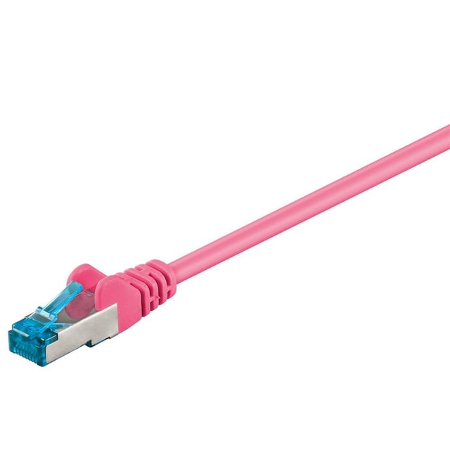 Goobay Netværkskabel CAT 6A, S/FTP (PiMF), magenta, 2 m