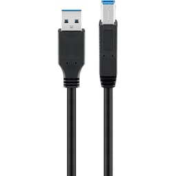Goobay USB 3.0 SuperSpeed-kabel, sort