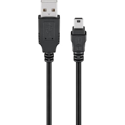 Goobay USB 2.0 Hi-Speed-kabel, sort