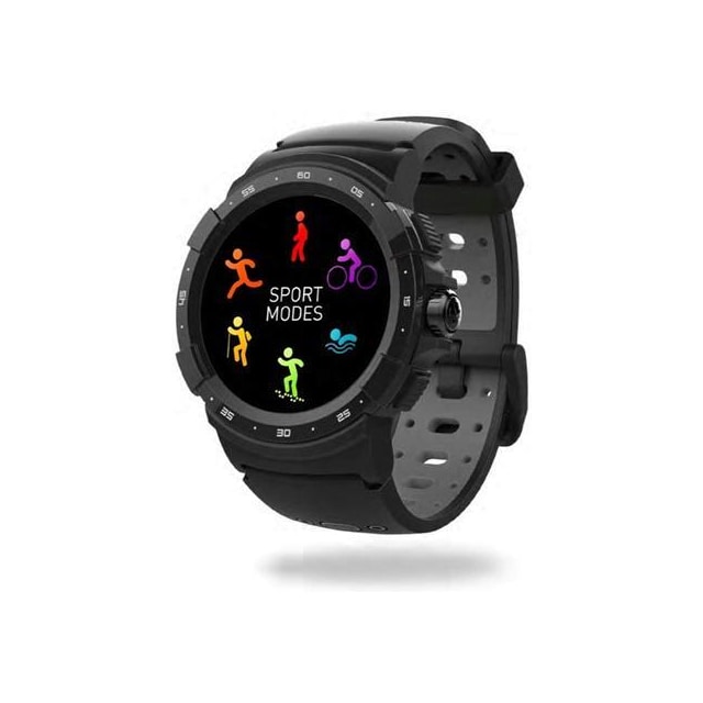MyKronoz Zesport 2 460 mAh, Smartwatch, Touchscreen, Bluetooth, Pulsmåler, Sort/Grå, GPS (satellit),